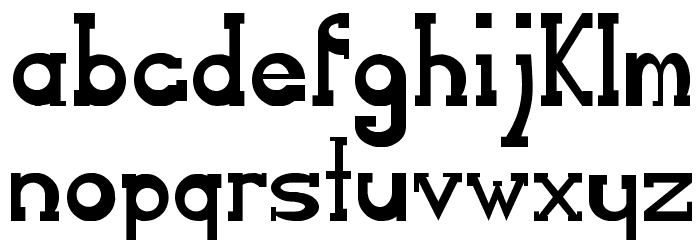 Serifon Normal Font LOWERCASE