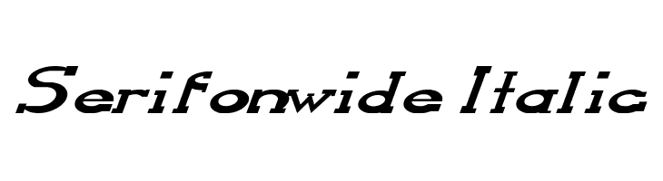 Serifonwide Italic  Free Fonts Download
