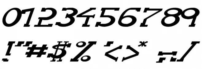 Serifonwide Italic Font OTHER CHARS