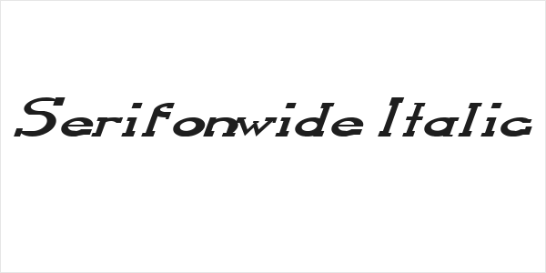 Serifonwide Italic Logo