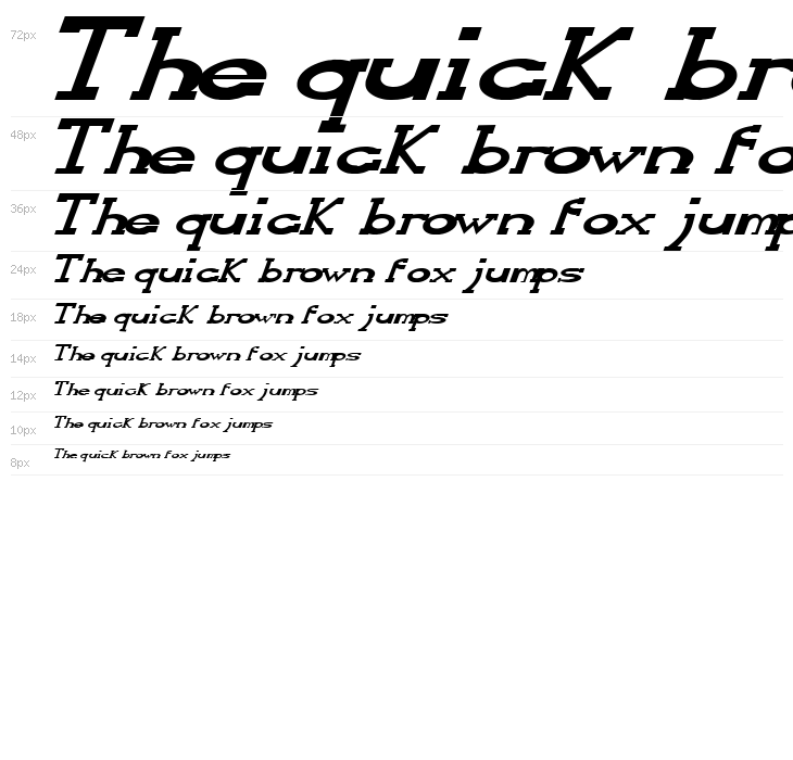 Serifonwide Italic Waterfall