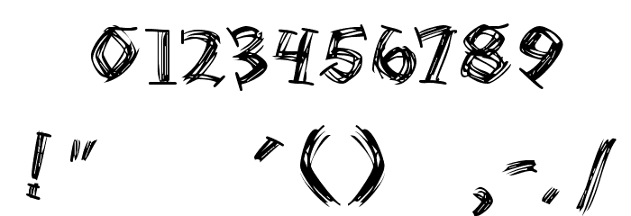 Serifsketchia Font OTHER CHARS