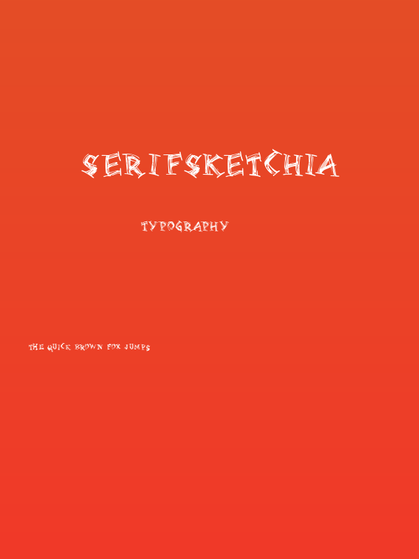 Serifsketchia Poster