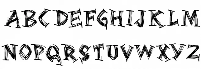 Serifsketchia फ़ॉन्ट लोअरकेस