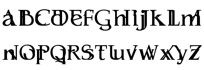 Serifsy Font LOWERCASE