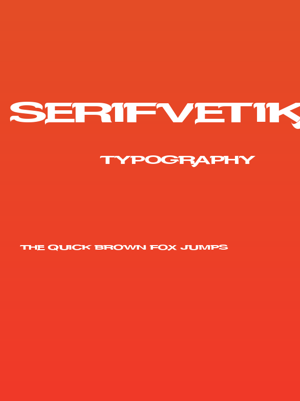 Serifvetika Poster