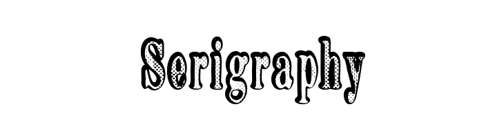 Serigraphy  免费字体下载