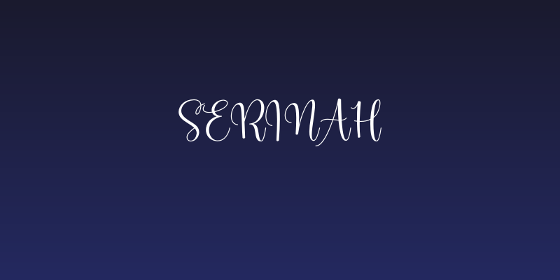 Serinah Social Header