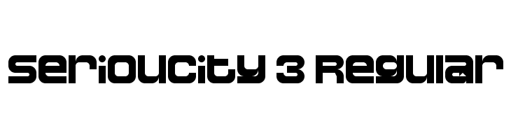 Serioucity 3 Regular  Free Fonts Download