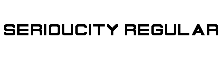 Serioucity Regular फ़ॉन्ट