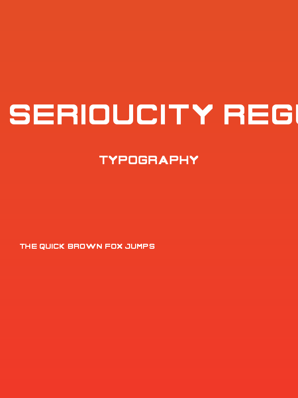 Serioucity Regular Poster