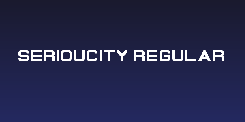 Serioucity Regular Social Header