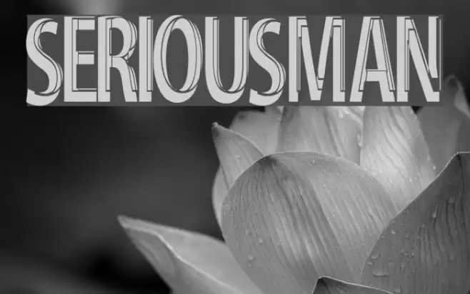 Serious-Man Font examples