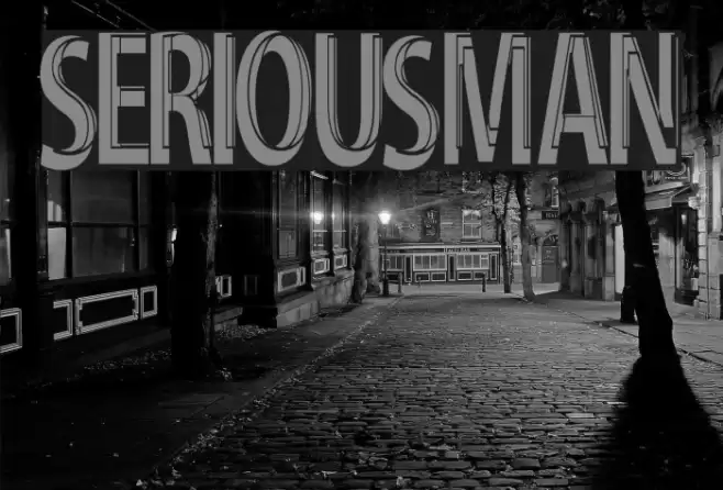 Serious-Man Font examples