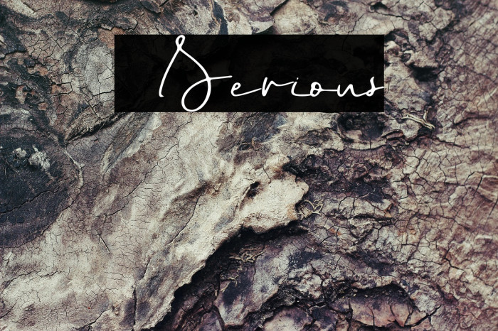 Serious Caratteri examples