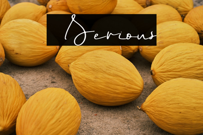 Serious Caratteri examples