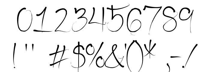 Seriously Delirious Font OTHER CHARS