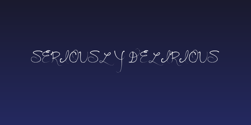 Seriously Delirious Social Header