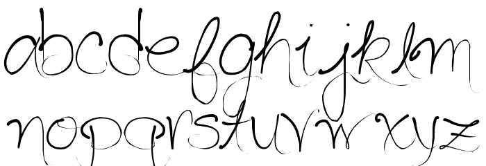 Seriously Delirious Font LOWERCASE