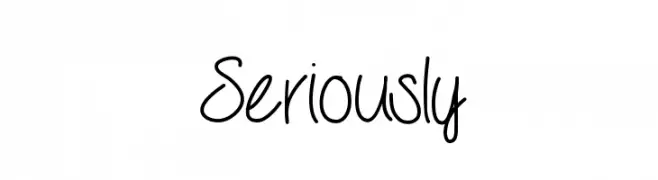 Seriously  Frei Schriftart Herunterladen