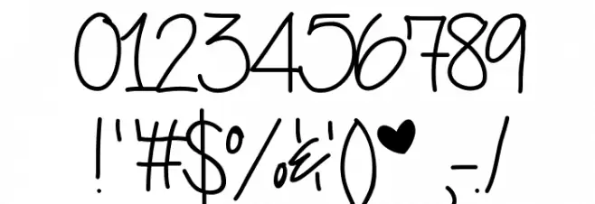 Seriously Font OTHER CHARS