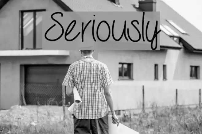 Seriously Font examples