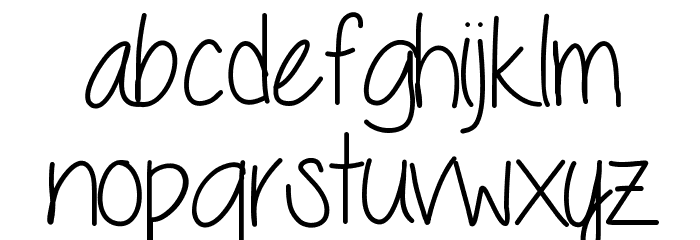 Seriously Font LOWERCASE