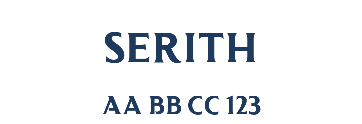 Serith Font Preview