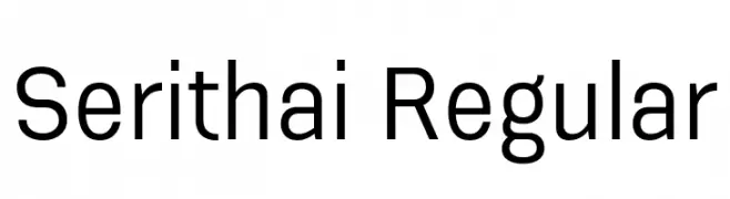 Serithai Regular  Fuentes Gratis Descargar