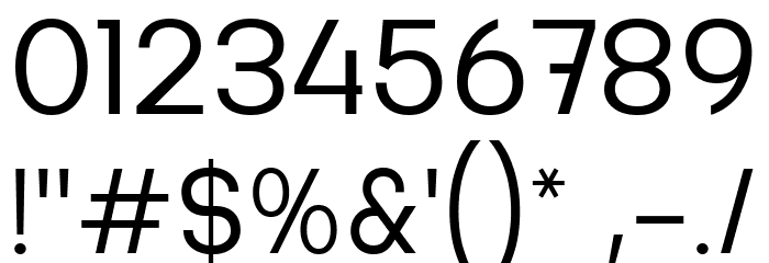 Serithai Regular Font OTHER CHARS