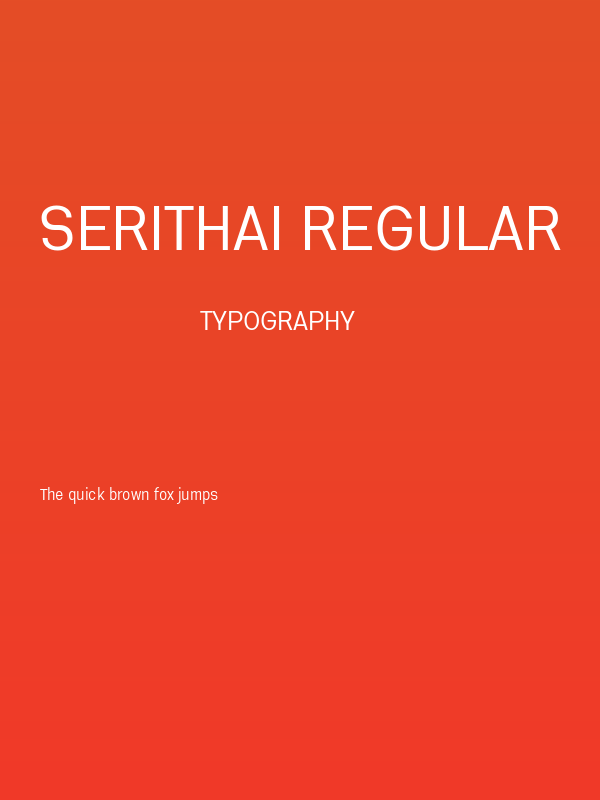 Serithai Regular Poster