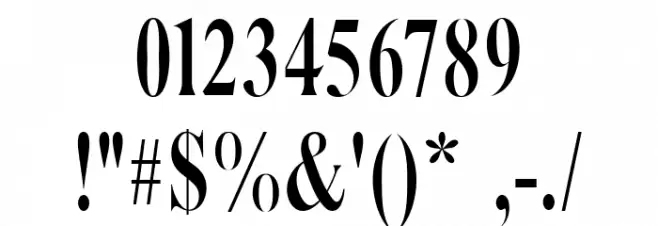 Serizawa Regular Font OTHER CHARS