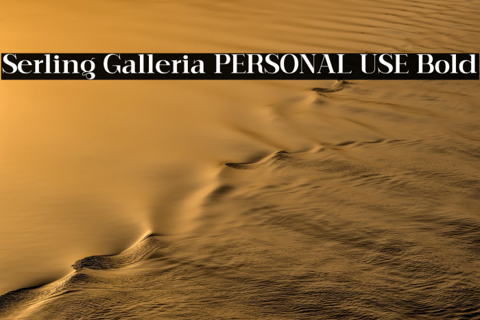 Serling Galleria PERSONAL USE Bold Example 1