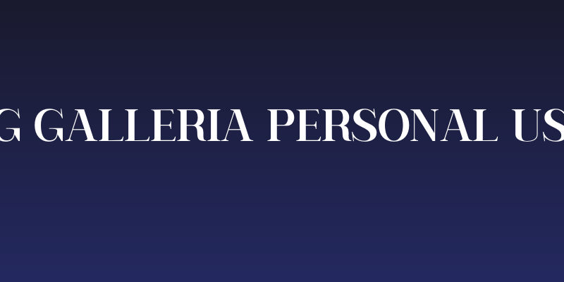 Serling Galleria PERSONAL USE Bold Social Header