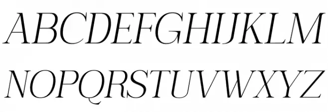 Serling Galleria PERSONAL USE Light Italic Schriftart Groß