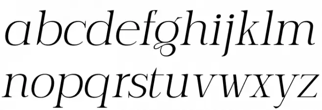 Serling Galleria PERSONAL USE Light Italic फ़ॉन्ट लोअरकेस