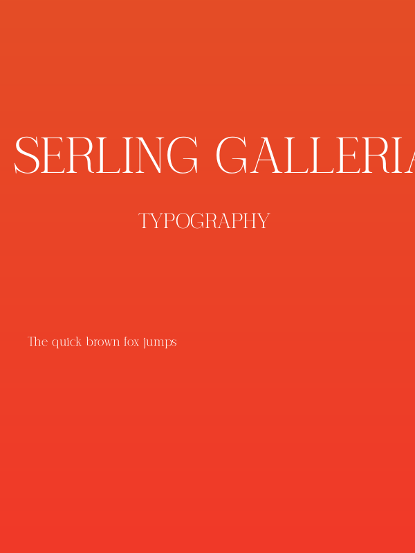 Serling Galleria PERSONAL USE Light Poster