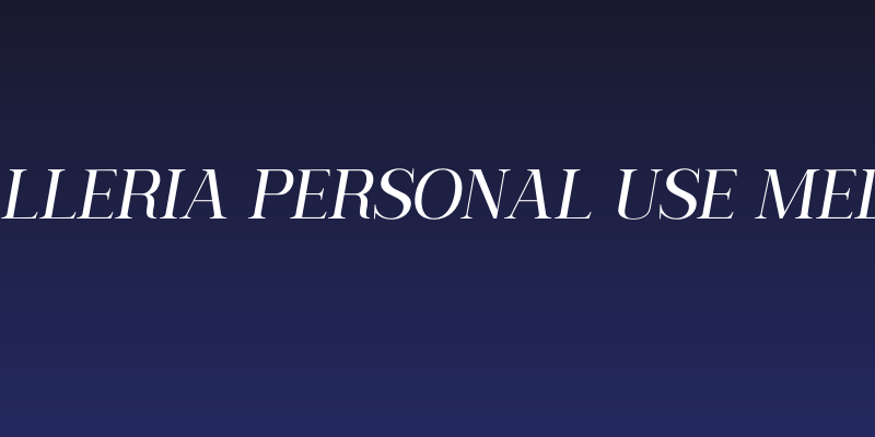 Serling Galleria PERSONAL USE Medium Italic Social Header