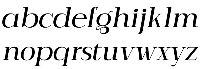 Serling Galleria PERSONAL USE Medium Italic Font LOWERCASE