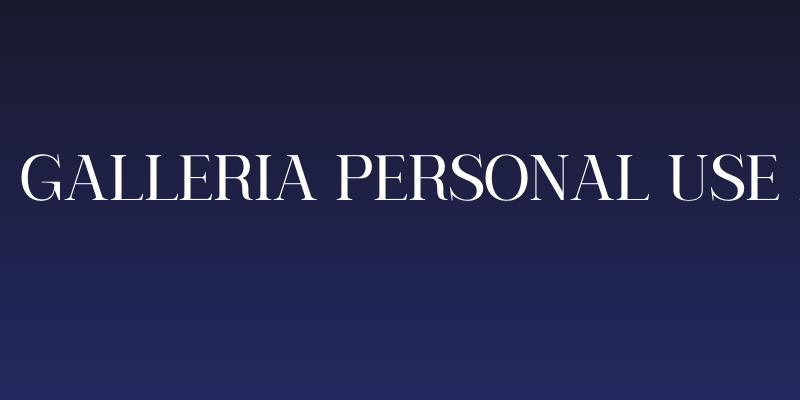 Serling Galleria PERSONAL USE Medium Social Header