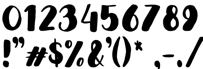 Sermier Demo Font OTHER CHARS