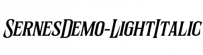 SernesDemo-LightItalic  les polices de caractères gratuit tlcharger