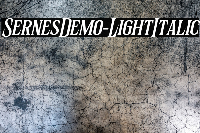 SernesDemo-LightItalic Example 3