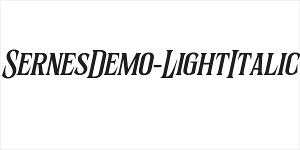 SernesDemo-LightItalic Logo