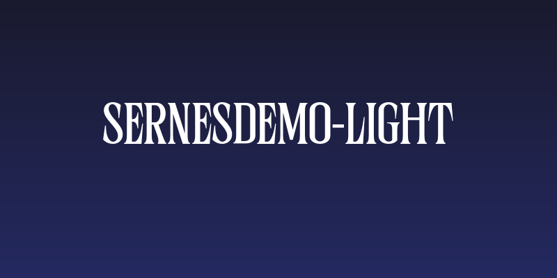 SernesDemo-Light Social Header