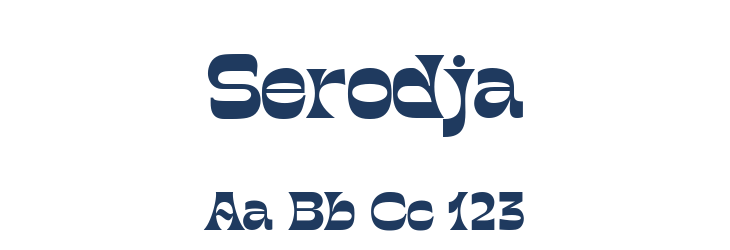 Serodja Font Preview