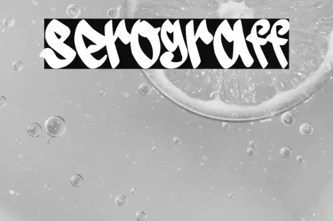 Serograff Font examples