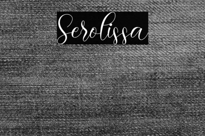 Serolissa Font examples