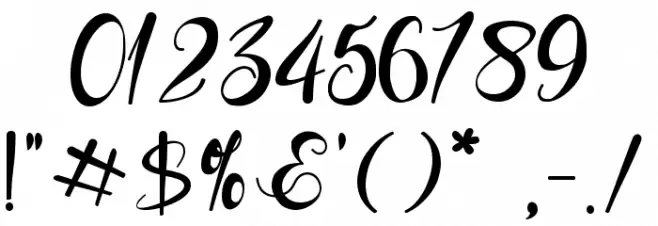 Seronita Font OTHER CHARS