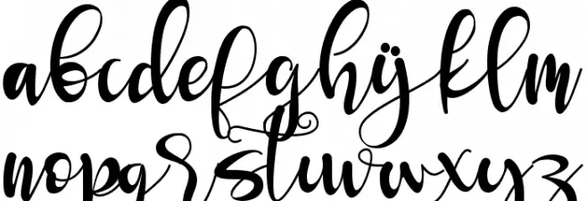 Seronita फ़ॉन्ट लोअरकेस